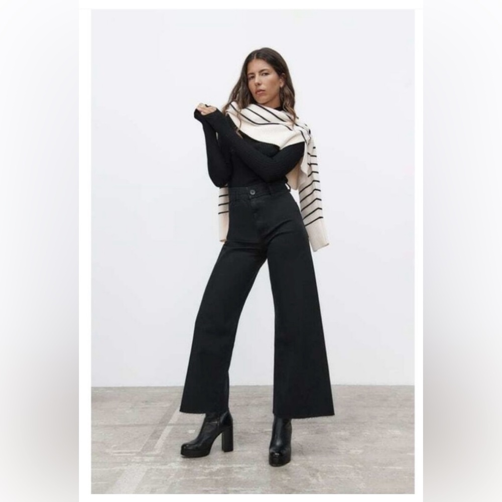 Zara Marine Wide-Leg Jeans
